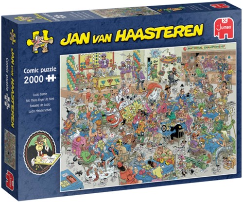 Jumbo puzzle Jan van Haasteren NK Mens Erger Je Niet 2000 pezzi cartone animato