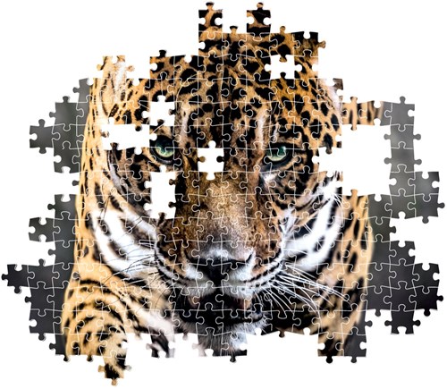 Clementoni puzzle giaguaro 1000 pezzi compatto - puzzle per adulti-3