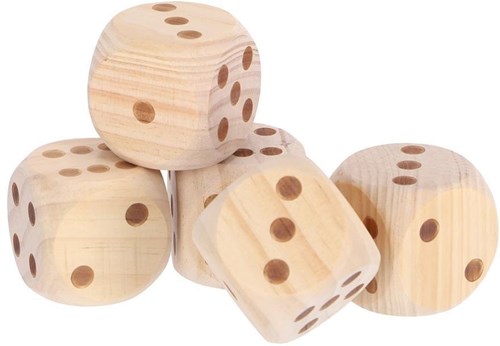 Alert dadi XL in legno gioco da esterno completo con blocco segnapunti-2