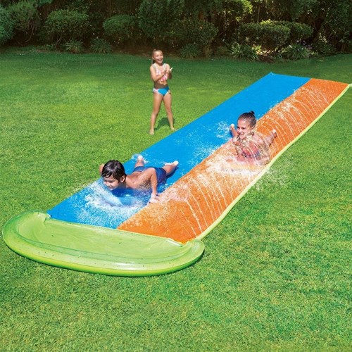Summer Waves scivolo d’acqua racer 2 persone 549 cm divertimento in giardino-2