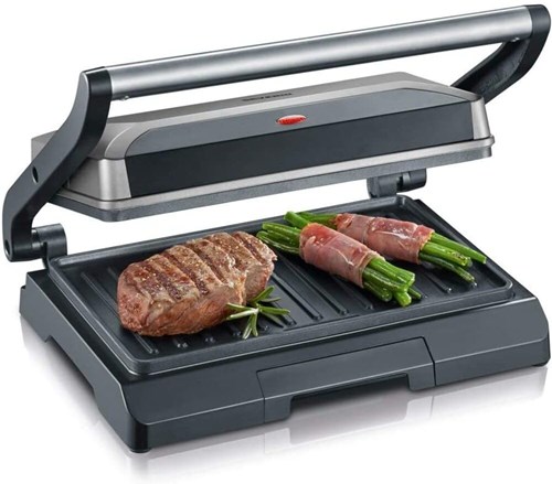 Severin multigrill compatto 800W grigio metallizzato grill da cucina