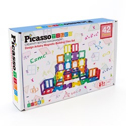 Tactic Picasso Tiles giocattolo di costruzione magnetico - Artistry Set 42 pezzi
