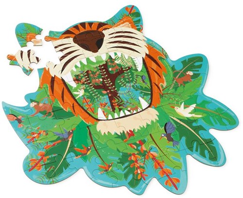 SCRATCH Contour Puzzle - Tigre