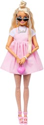 Mattel bambola Barbie deluxe stile bionda con fiocco - fashion doll Barbiecore