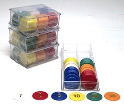 HOT Sports + Toys gettoni roulette set 240 pezzi plastica 25mm casinò