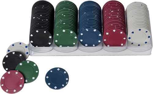 Angel Sports set fiches da casinò - 100 pezzi - gettoni gioco plastica