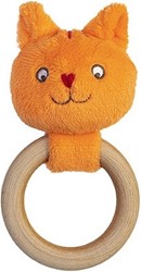 Happy Horse Dikkie Dik Wooden Teething ring with rattle