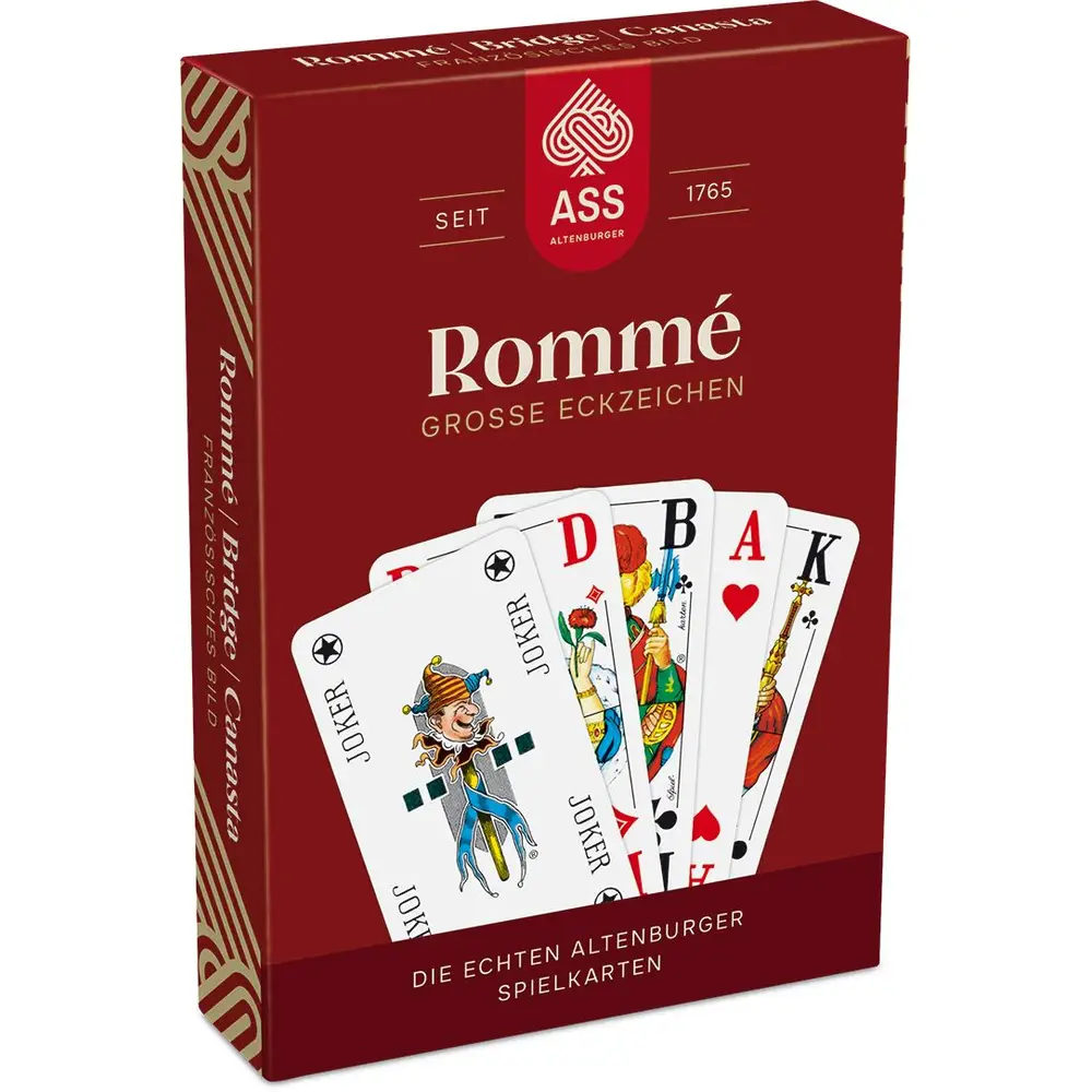 ASS Altenburger gioco di carte Ramino carte grandi versione francese