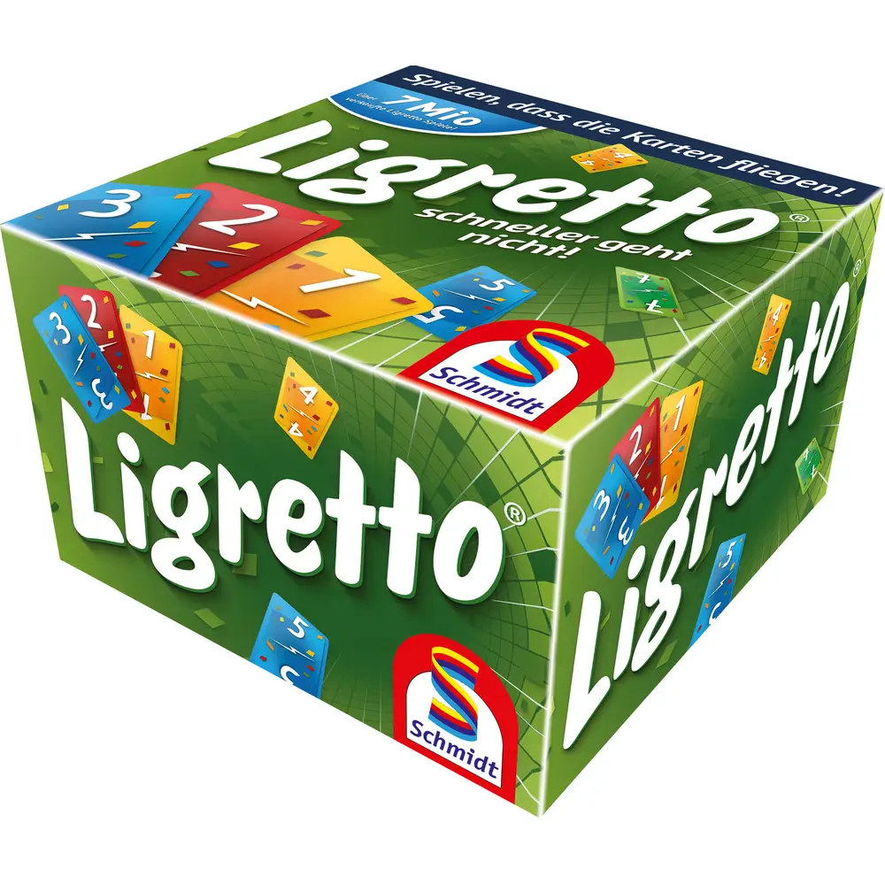 Schmidt gioco di carte Ligretto verde azione veloce per tutta la famiglia