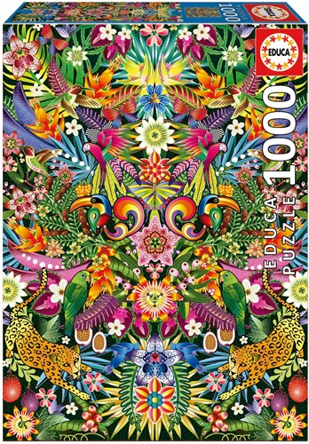 Educa puzzle 1000 pezzi tucano cartone colorato