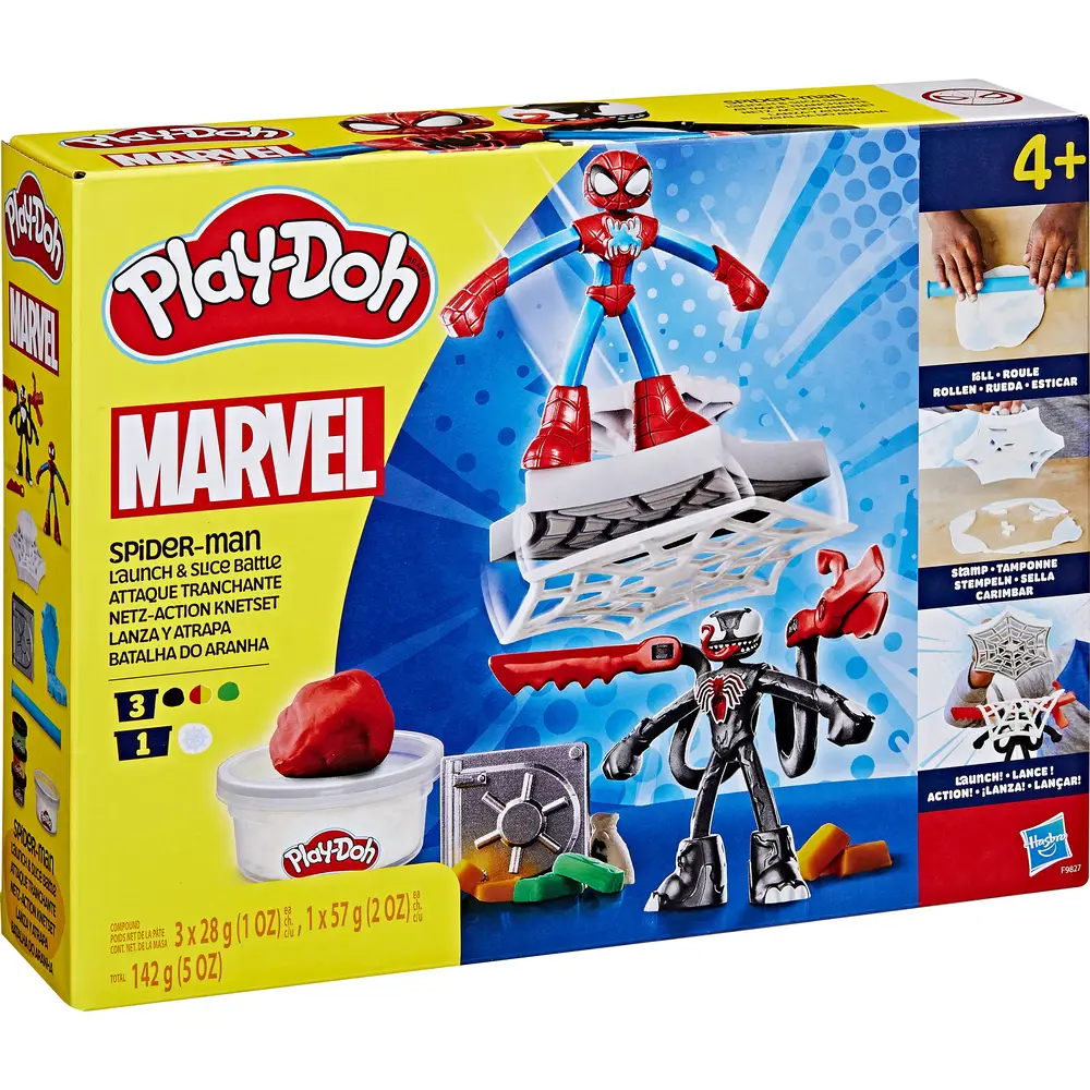Hasbro Play-Doh Spider-Man set gioco - pasta modellabile Marvel - incluso Venom