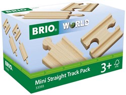 Brio Binari dritti corti - Mini Straight Track pack - 33393 - Espansione set treno