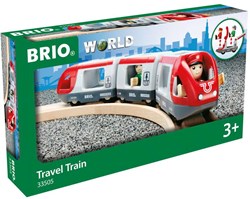 Brio treno giocattolo - Treno passeggeri rosso 33505 set treno in legno