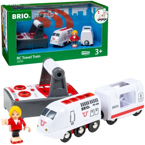 Brio locomotiva RC con telecomando - treno bianco - 33510 - trenino giocattolo-2
