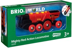 Brio locomotiva rossa a batteria - treno giocattolo - 33592