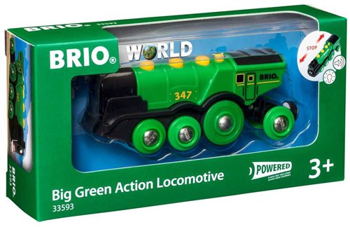 Brio grande locomotiva verde a batteria - treno giocattolo - 33593