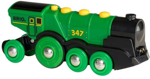 Brio grande locomotiva verde a batteria - treno giocattolo - 33593-2