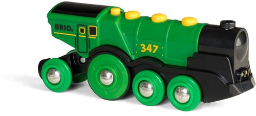 Brio grande locomotiva verde a batteria - treno giocattolo - 33593-3