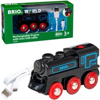 Brio locomotiva ricaricabile treno con cavo mini USB - 33599 - giocattolo sostenibile-2
