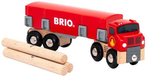Brio Camion trasporto legname giocattolo - giocattolo in legno magnetico-2