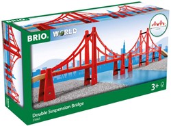 Brio ponte sospeso in legno - Doppio ponte per set treno - 33683
