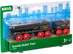 Brio treno giocattolo ad alta velocità nero - Speedy Bullet Train 33697