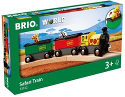 Brio Treno safari con animali - giocattolo in legno colorato per bambini
