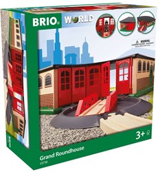 Brio Deposito treni giocattolo - Grand Roundhouse con piattaforma girevole