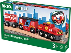 Brio treno giocattolo dei pompieri - Treno dei pompieri 33844