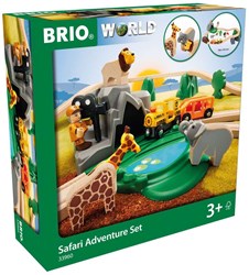 Brio Safari set treno giocattolo - ferrovia in legno con animali