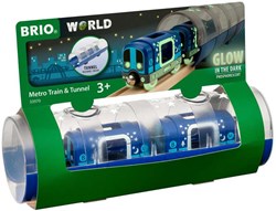 Brio treno giocattolo della metropolitana con tunnel - Glow in the dark - 33970