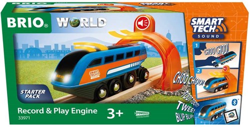 Brio Smart Tech Sound set treno con funzione di registrazione - giocattolo interattivo