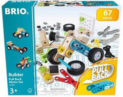 Brio Builder Pullback Motor set di costruzione - 67 pezzi giocattolo creativo