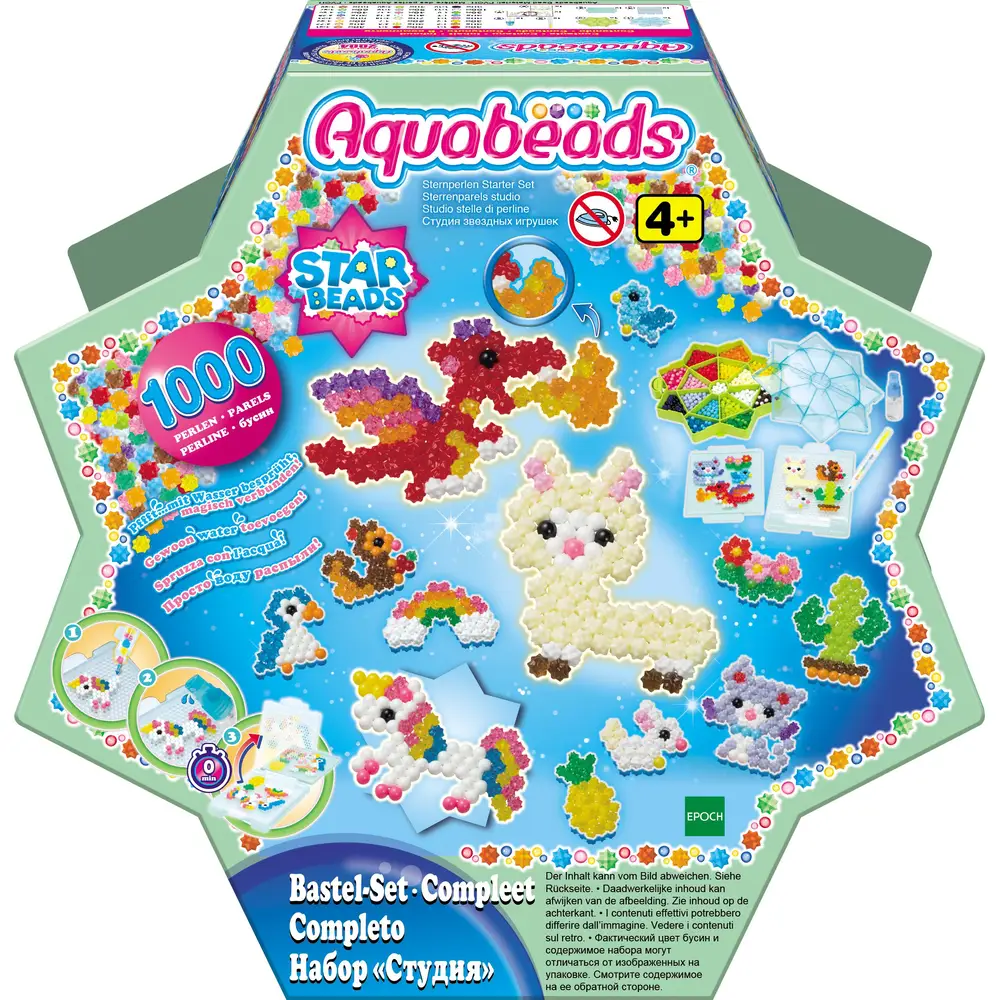 Aquabeads set creativa perline a stella studio 1000 perline