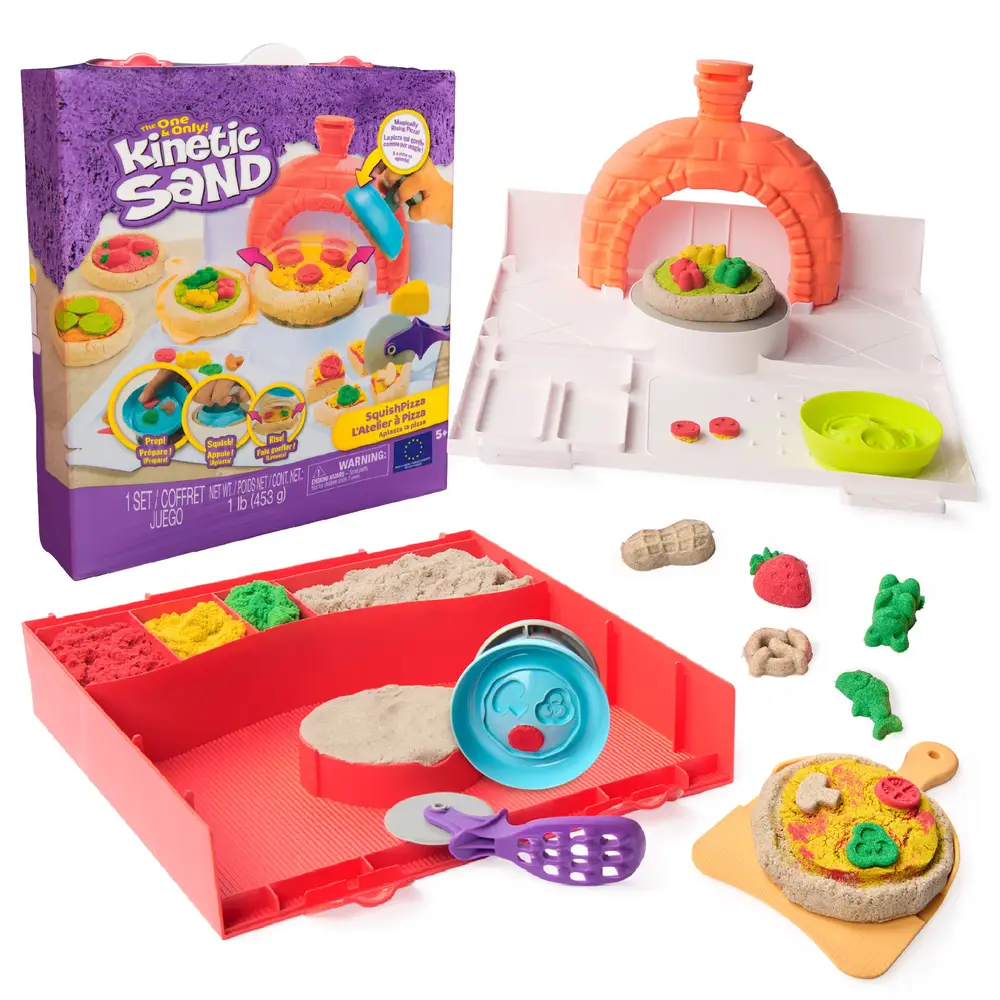 Spin Master sabbia cinetica Squishpizza set giocattolo creativo