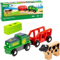 Brio Treno a batteria della fattoria - trenino giocattolo per il divertimento in fattoria-2