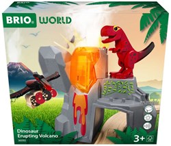 Brio Vulcano dei Dinosauri - Set Avventura Preistorica con Lava e Dinosauri