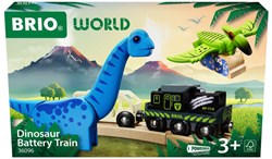 Brio Dinosaur Battery Train - Treno giocattolo in legno tema dinosauro