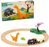 Brio set treno giocattolo dinosauro - ferrovia in legno con dinosauri-2