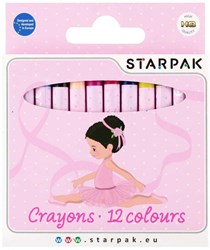 Lobbes pastelli a cera Ballerina 12 colori disegno bambini creativo