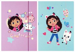 Lobbes cartellina A4 Gabby's Casa delle Bambole con elastico rosa multicolore