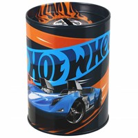 Lobbes salvadanaio Hot Wheels in metallo per bambini - design colorato-2