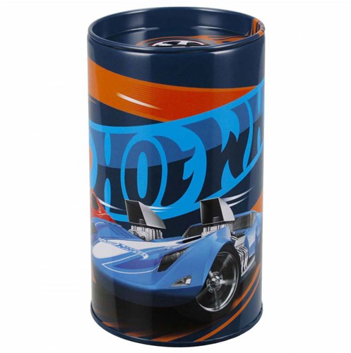 Lobbes salvadanaio Hot Wheels in metallo per bambini - design colorato-3