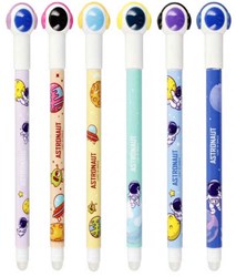 Lobbes penna cancellabile spazio - penna gel per bambini con gomma