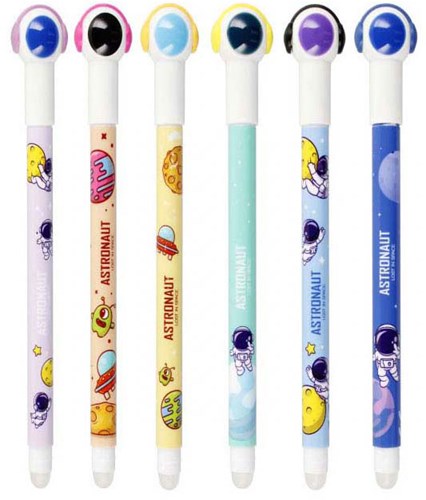 Lobbes penna cancellabile spazio - penna gel per bambini con gomma