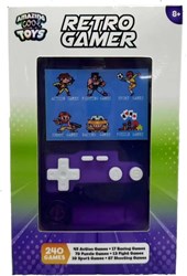 Amazing Cool console arcade schermo a colori 7 cm viola trasparente