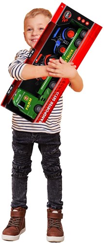 Rapid Wheels camion trasportatore giocattolo con trattori luci suoni frizione-2