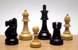 HOT Games pezzi scacchi Staunton palissandro nero misura 6 - 93mm