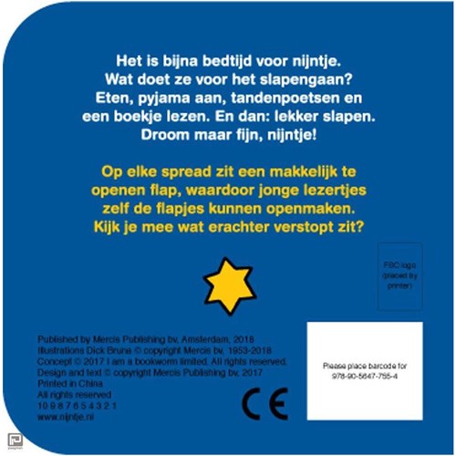 Mercis Libro con alette A nanna con Miffy libro interattivo per bambini 2+-3