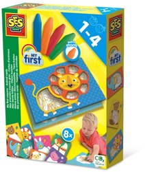 Ses carte animali con gessetti - set creativo per bambini
